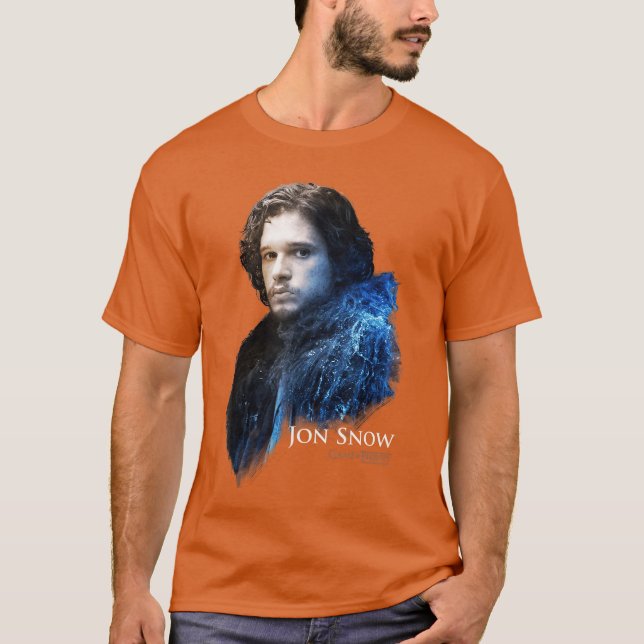Game ofhrones Jon Snow Portrait funny T-Shirt (Front)