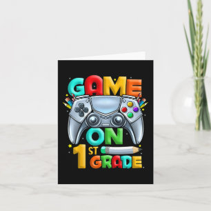 Game On 1st Grade Back To School 1st Grade Level U Card