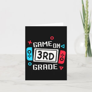 Game On 3rd Grade Cool Kids Team Third Back To Sch Card