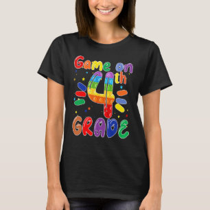 Game On 4th Fourth Grade Teacher Student Back To S T-Shirt