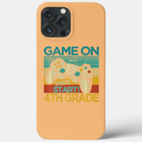 Game On 4th Grade Boys Back To School Teacher iPhone 13 Pro Max Case