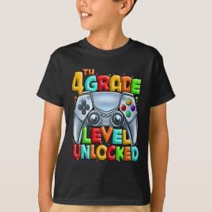 Game On 4th Grade Byck To School 4th Grade Level U T-Shirt