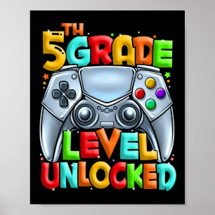 Game On 5th Grade Back To School 5th Grade Level U Poster