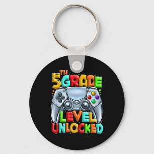 Game On 5th Grade Byck To School 5th Grade Level U Keychain