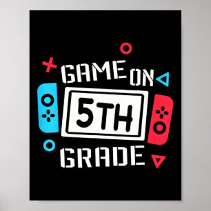 Game On 5th Grade Fun Team Fifth Back To School Poster