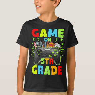 Game On 5th Grade Level Unlocked Back To School T-Shirt