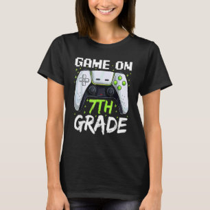 Game On 7th Grade Gaming Gamer Back To School Stud T-Shirt