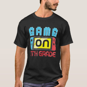 Game On 7Th Grade Gaming Gamer Back To School Stud T-Shirt
