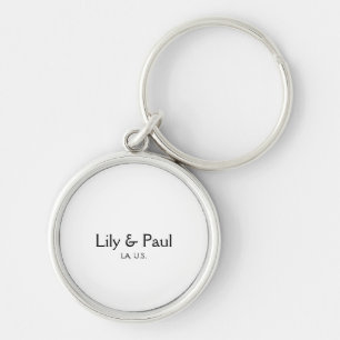 Game on add couple name wedding party place city g keychain