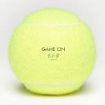 Game on add couple name wedding party place city g tennis balls<br><div class="desc">design</div>
