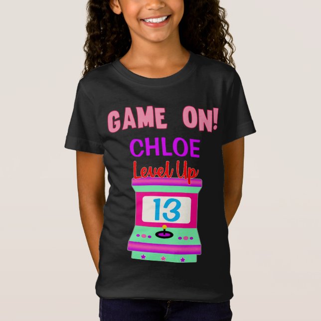 Game On Arcade Video Birthday Party T-Shirt (Front)