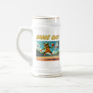 Game On Basketball Frog stein two sided