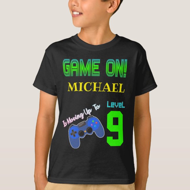 Game On Birthday Party Video Game Lover T-Shirt (Front)
