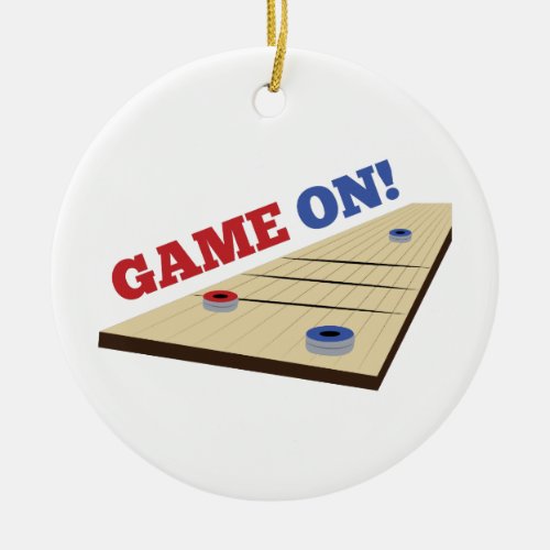 Game On Ceramic Ornament