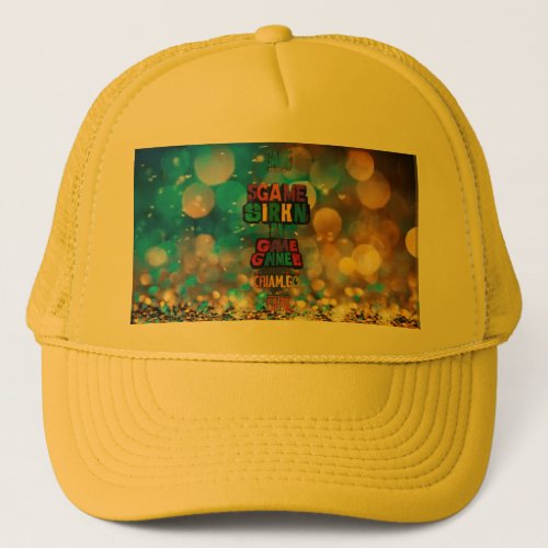 Game On Challenge On T_shirt design  Trucker Hat