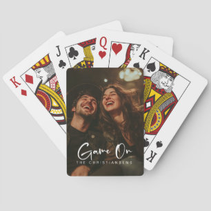 Game On Custom Photo & Name Poker Cards