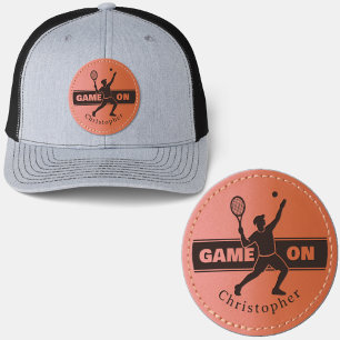 Game On Custom Tennis Player Leather Patch Hat