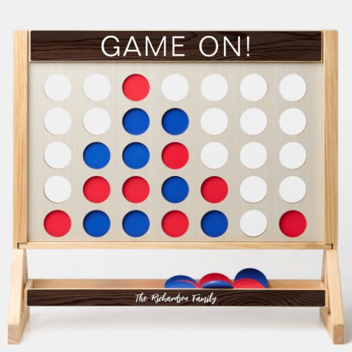 Game On Family Name Date Established Fun Faux Wood Fast Four