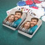 Game On Family Photo Playing Cards<br><div class="desc">Modern & Trendy Photo Playing Card. Design featuring your favorite single photo and ''GAME ON'' typography script. Personalize with a family name or text.</div>