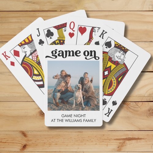 Game On Family Photo Playing Cards