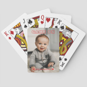 Game On Family Photo Playing Poker Cards