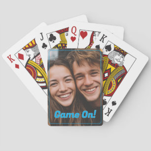 Game On Family Photo Poker Cards