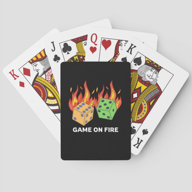 Game on Fire Poker Cards (Back)
