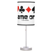 Game On! (Four Card Suits) Table Lamp (Front)