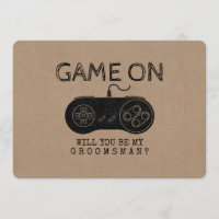 Game On - Funny Gamer Groomsman or Best Man