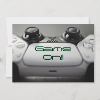 "game On" Gaming Birthday Invitation by shm_graphics at Zazzle