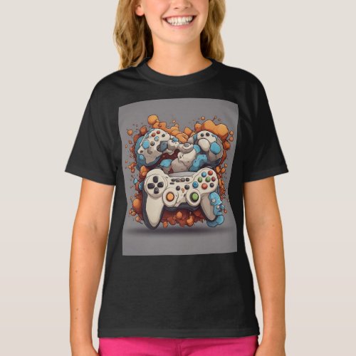 Game On Get Your Hands on 3D Gaming Remote Contro T_Shirt
