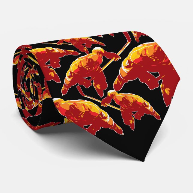 Game On (Hockey) Neck Tie (Rolled)