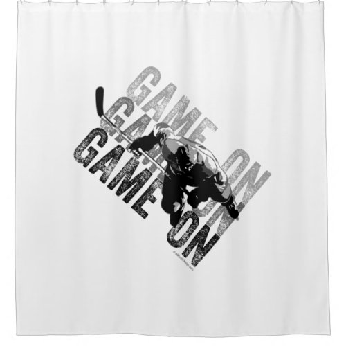 Game On Hockey Shower Curtain