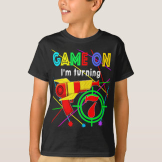 Game On I'm Turning 10 years Boy Laser Tag Birthda T-Shirt