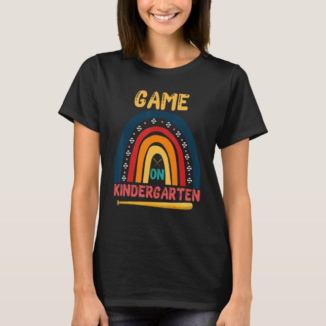 Game On Kindergarten Welcome Back to School T-Shirt (Front)