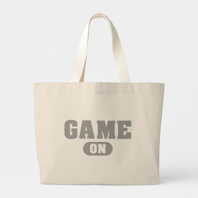 Game on large tote bag (Back)