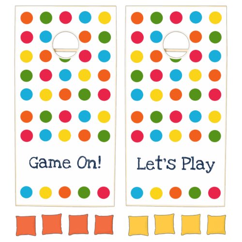 Game On Lets Play Modern Multicolor Polka Dot