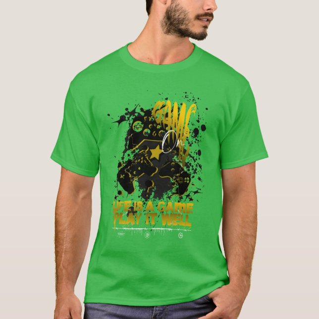 Game on liefe is a game play it well girl T-Shirt (Front)