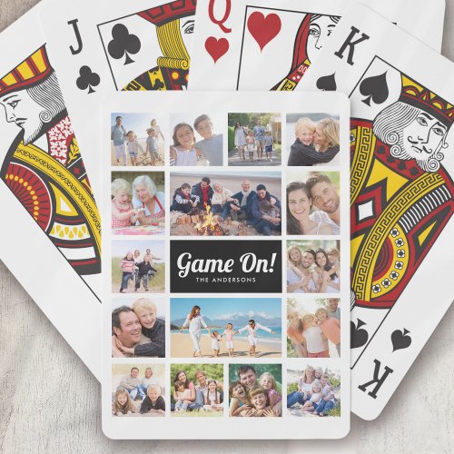 Game On! Monogram Retro Photo Collage 16 Pictures