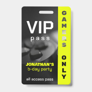 Game On Personalized Gamer Birthday  Level up Badge