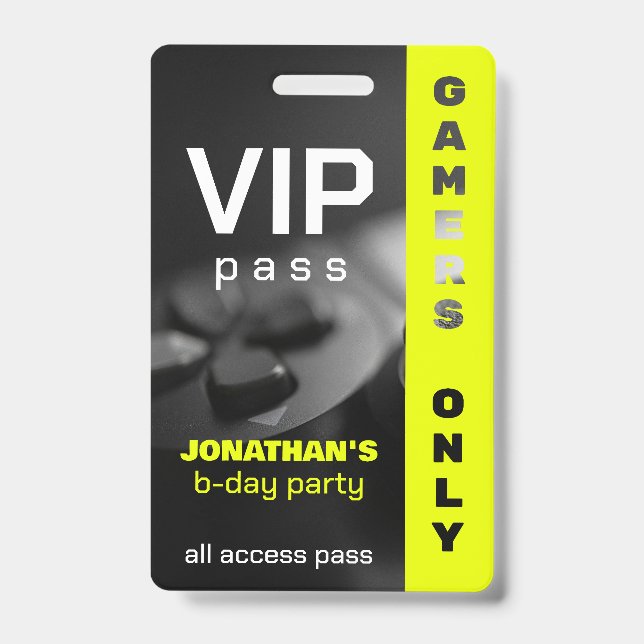 Game On Personalized Gamer Birthday  Level up Badge (Front)
