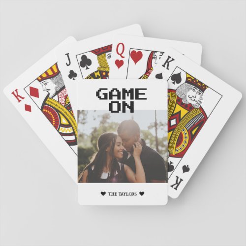 Game On Photo Personalized Playing Cards