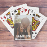 Game On Photo Personalized Poker Cards<br><div class="desc">DIY Make Your Own GAME ON personalized playing cards from Ricaso - change the photo to one of your own or add your own art - features a curved frame</div>