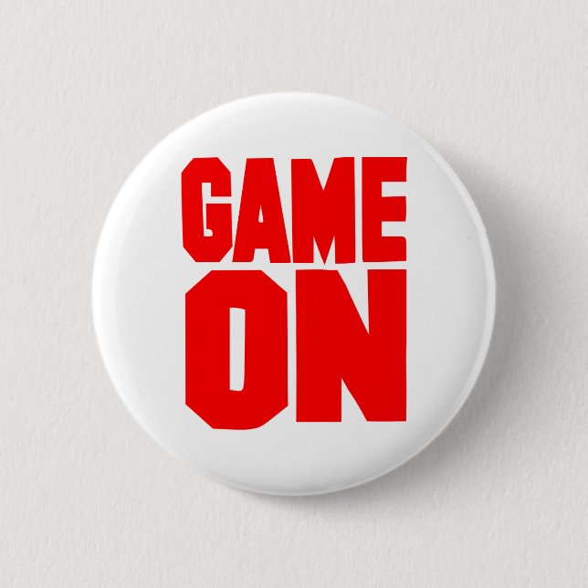 Game on pinback button (Front)