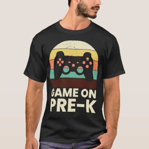 Game on PreK Back To School Video Game Controller  T_Shirt
