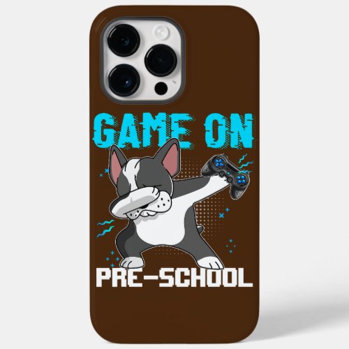 Game On Preschool French Bulldog Gaming Back To Sc Case_Mate iPhone 14 Pro Max Case