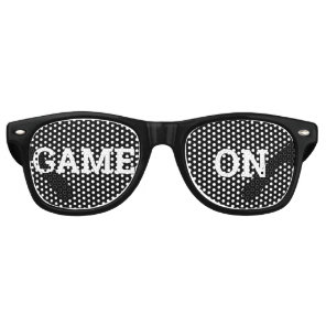 GAME ON retro Shades / Fun Party Sunglasses