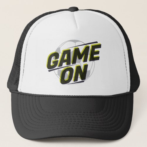 Game On Soccer Ball Graphic  GraphicLoveShop Trucker Hat