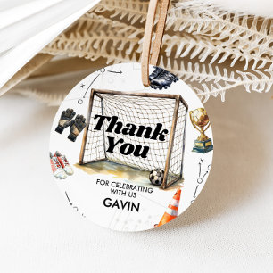 Game On Soccer Birthday Party Favor Tags