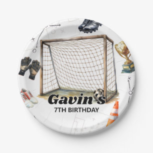 Game On Soccer Birthday Party Favor Tags Paper Plates